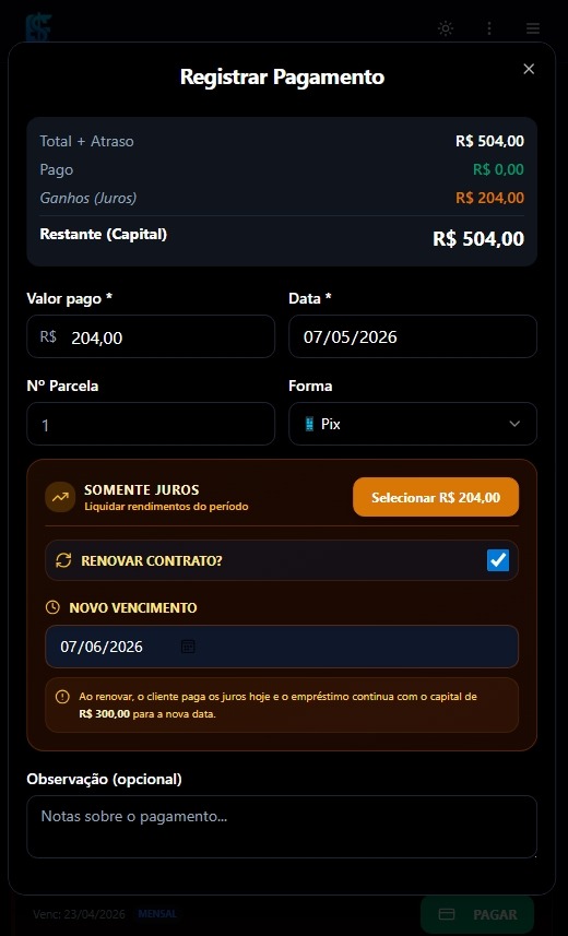 Registrar Pagamento